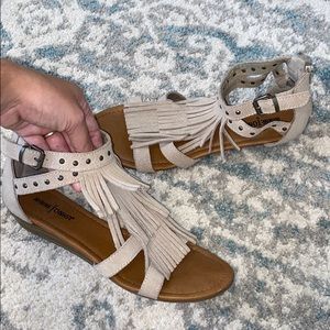 Minnetonka Fringe Sandals